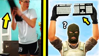 How to LOSE KEYBOARD in 1 sec! - CS:GO BEST ODDSHOTS #464