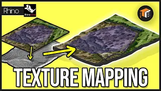 Projecting an image on to a surface - How to Add Texture to a Site Topography Model in Rhino 3D