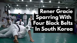 Rener Gracie Rolls With 4 Korean Black Belts