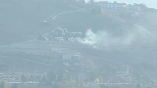 Smoke billows after strikes along Lebanon's southern border with Israel | AFP