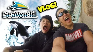 NO TwitchCon TODAY! WE'RE GOING TO SEAWORLD!!! Flying Killer Whales & The Journey to Atlantis!