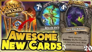 Hearthstone - AWESOME NEW CARDS WTF Moments - Kobolds and Catacombs Funny Rng Moments