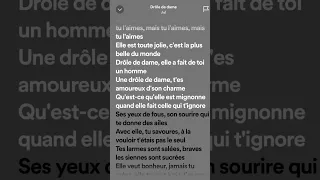 Drole de dame - Jul 🔥😍 #drolededame #jul #pourtoi #lyrics #paroles #spotify