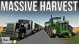 Crazy Wheat & Straw Harvest w/Klutch Simulations! | Lone Oak Farm | Farming Simulator 19