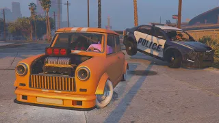 POLICIAS vs LADRONES 1000% ÉPICO!! INCREIBLE ESCAPADA! - GTA V ONLINE