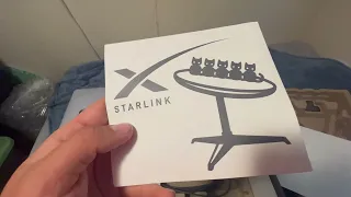 Starlink unboxing and set up