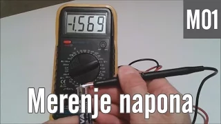 M01 - MULTIMETAR  Merenje napona