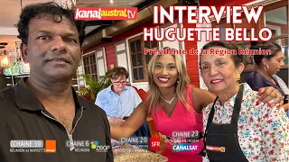 Mme Huguette BELLO, Présidente de la Région Réunion en interview chez KANAL AUSTRAL.TV