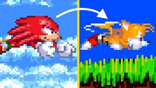 Tails over Knuckles [Sonic 3 A.I.R. mods Gameplay]