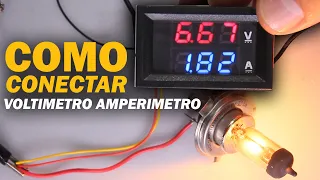 Como Conectar Voltímetro Amperímetro 100v 10A - Prueba de Voltaje Y Corriente