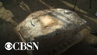 Time capsule hidden beneath Robert E. Lee statue opened