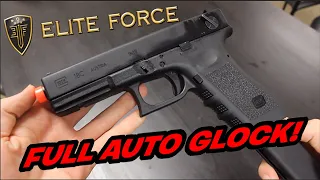 Elite Force/VFC Glock 18C Review and GAMEPLAY || QSAirsoft