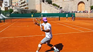 Ultimate Rafael Nadal Practice Compilation on Clay Court Level View