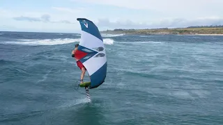 Wing Foil Maui Hawaii North Shore. Hydrofoil Surfing Armstrong Wing V2.0. Foil Boarding Dylan Fish