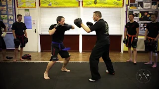 JKD Kickboxing Low Kick Defence Counter & Attack