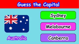 Guess the Capital City of the Country | Country Capital Quiz (Part-1)