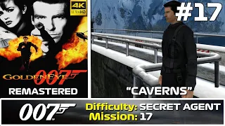 GoldenEye 007 XBLA (2007) 4K Walkthrough | Mission 17: Caverns | Secret Agent Playthrough