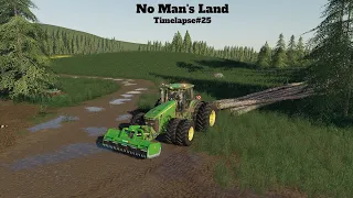 FS19 animal care/selling silage/harvesting/buying pigs/No Man's Land/Timelapse#25
