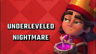 HE COULD ZAP MY GOBLINS... THE ISSUES OF BEING UNDERLEVELD in CLASH ROYALE!