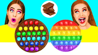 Défi Chocolat vs Réalité Nourriture | Défis Alimentaires Amusants par DaRaDa Challenge