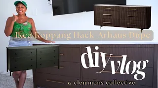 DIY IKEA HACK KOPPANG DRESSER + ARHAUS DUPE | Beginner friendly| How to - home decor transformation