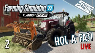 Farming Simulator 22 Erdészet - 2.Rész ("Profi" Favonszoló Favágók..🌲) - Stark LIVE