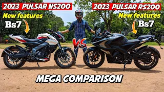 Pulsar NS 200 Bs7 v/s Pulsar RS 200 Bs7 Mega Comparison || Konsa Pulsar hai best..?