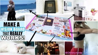 How To Make a Vision Board that REALLY Works! Step By Step Guide! | 2018 Vision Board