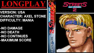 Streets of Rage 2 [USA] (Sega Genesis) - (Longplay - Axel Stone | Mania Difficulty)