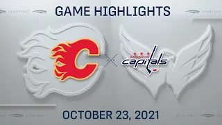 NHL Highlights | Flames vs. Capitals - Oct. 23, 2021