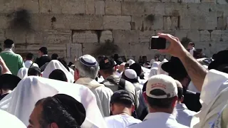 Kotel (Western Wall, Jerusalem) Birkat Kohanim (Priestly Blessing) Chol HaMoed Sukkot 2011