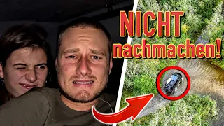 DORT sollte man AUF KEINEN FALL mit dem Camper übernachten.. 🙄 (riskanter Stellplatz beim Vanlife)