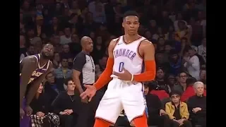 RUSSELL WESTBROOK MOCKS LANCE STEPHENSON WITH HIS GUITAR CELEBRATION!