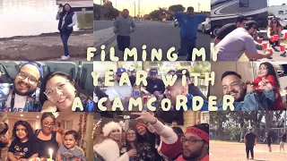 filming my entire year with a camcorder | sony handycam