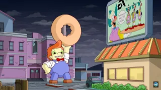 Shadow of The Colossal Donut - The Simpsons Game Walkthrough #8