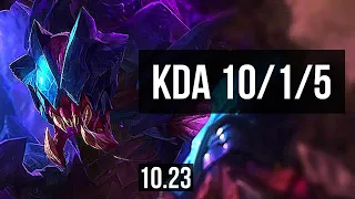 REK'SAI vs MASTER YI (JUNGLE) | 10/1/5, 1.7M mastery, Legendary, 300+ games | NA Diamond | v10.23