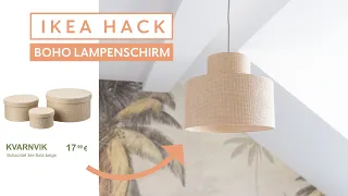 Boho Ikea Hack - DIY Lampenschirm selber machen | einfache Interior Idee