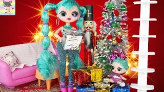 OMG Winter Disco Cosmic Nova & Cosmic Queen Christmas Movie - Barbie Sisters Visits to Open Presents