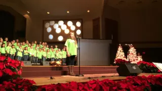 FBC Christmas Dec 2013 - Amelia Kate singing O Holy Night - 8 Years Old