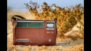 Shortwave DXing in the wilderness on Vintage National Panasonic Radio