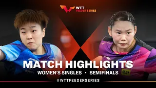 Zhang Rui vs He Zhuojia | WS SF | WTT Feeder Doha 2023