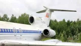 Запуск двигателя Ту-154Б-1 RA-85165. УАТБ СибГАУ, Емельяново. Вер. 2.