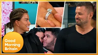 Katie Price Introduces 8th Fiancé Carl Woods & Shares Secrets of the Proposal & Wedding Plans | GMB