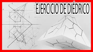A1 DIEDRICO ​💣 pirámide apoyada en plano oblicuo 💥 dibujo técnico examen modelo Andalucía  EvAU 2022