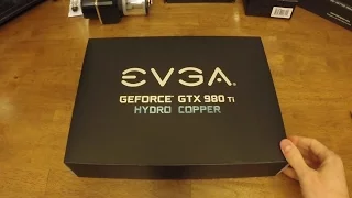 EVGA 980 TI Hydro Copper Unboxing and 350D Upgrade Overview