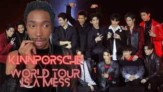 The #kinnporsche  World Tour is a ✨MESS ✨ (Reaction)