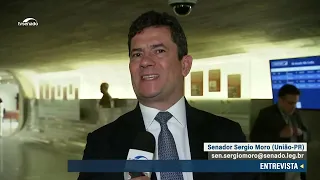 Senador Sergio Moro comemorou a aprovação do PL que trata do crime organizado – 12/4/23