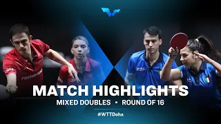 B. Szocs/Ovidiu Ionescu vs J. Piccolin/J. Laurenti | WTT Contender Doha 2021 | XD | R16 Highlights