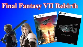 Final Fantasy VII Rebirth Deluxe Edition PS5 UNBOXING!!!