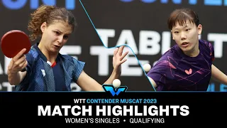 Camille Lutz vs Huang Yu-Jie | WS Qual | WTT Contender Muscat 2023